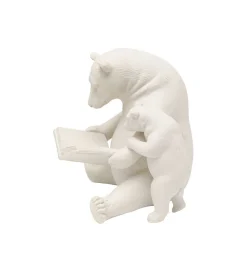 KDesign Figurka READING BEARS 18 cm beżowa