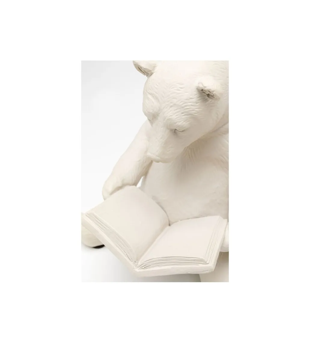 KDesign Figurka READING BEARS 18 cm beżowa