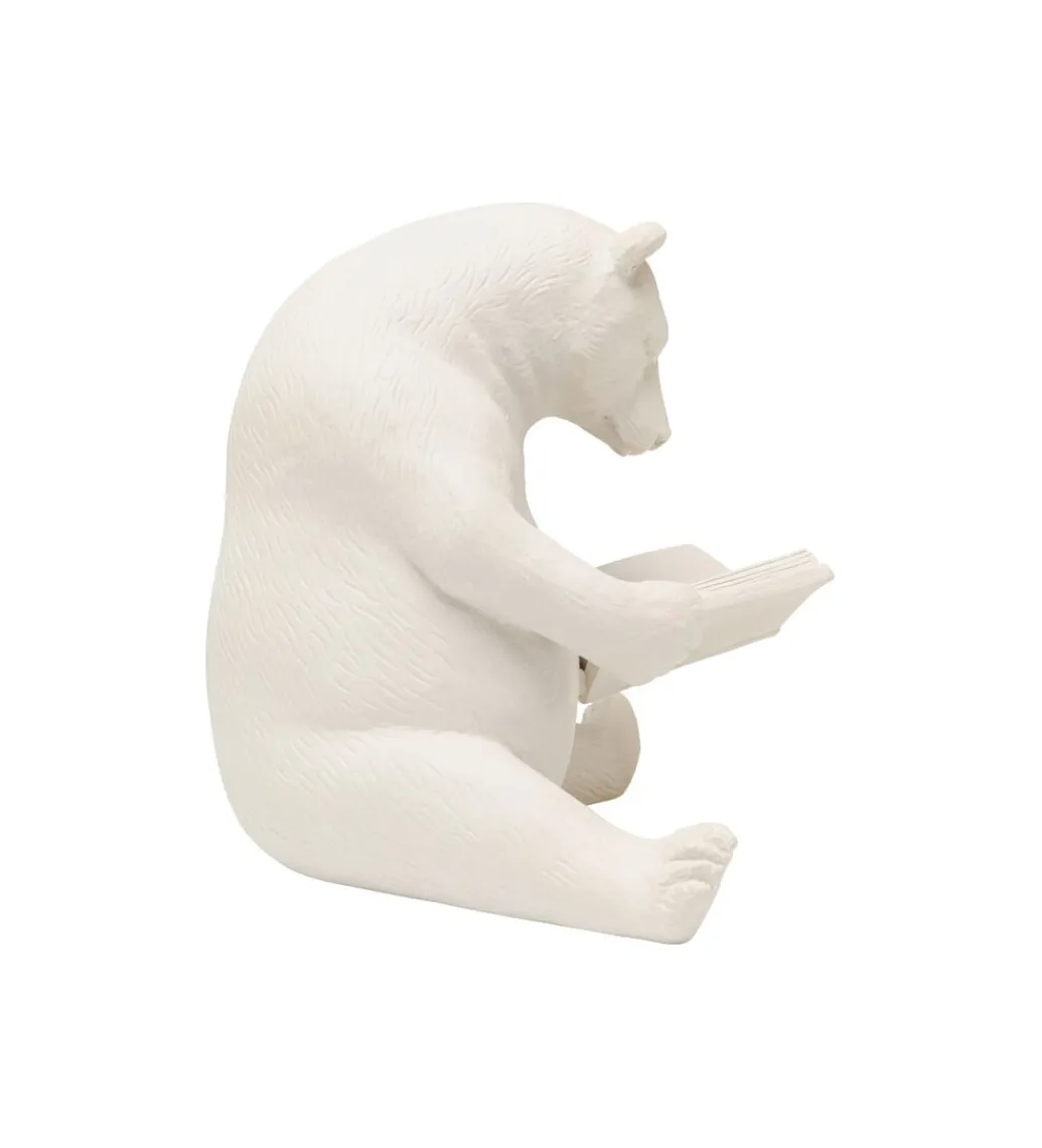 KDesign Figurka READING BEARS 18 cm beżowa