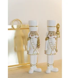 J-Line Figurka RESIN biało złota