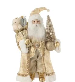 J-Line Figurka SANTA DECO 50 cm złota