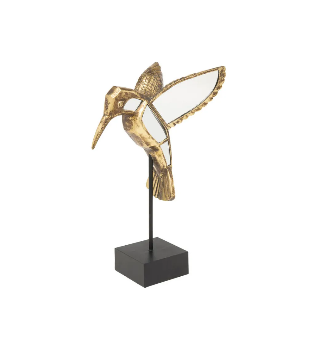 KARE Figurka z lustrem KOLIBER 41 cm złota