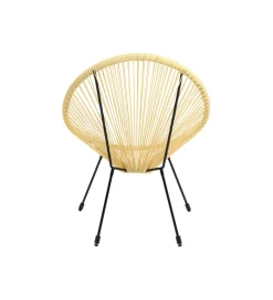KARE Fotel ACAPULCO 85 cm jasnożółty