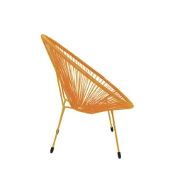 KARE Fotel ACAPULCO 85 cm mono pomarańczowy
