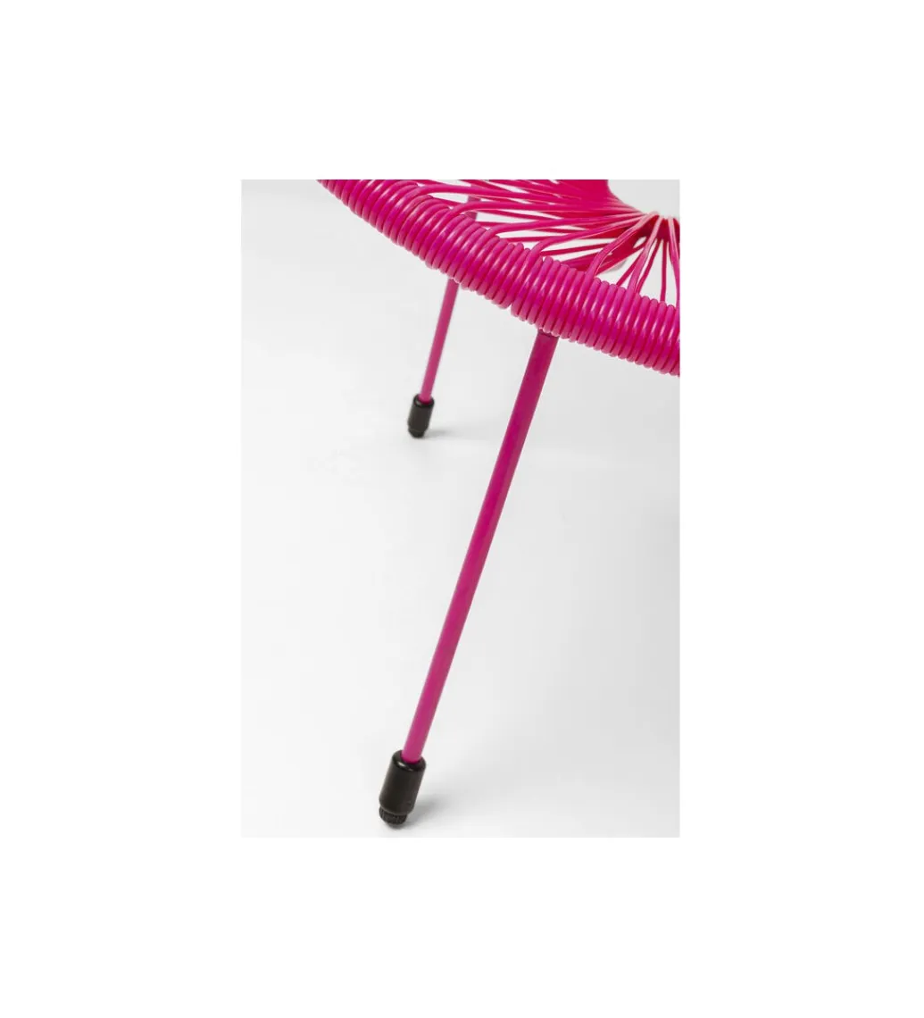 KARE Fotel ACAPULCO 85 cm mono różowy