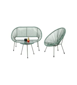 KARE Fotel ACAPULCO 85 cm mono zielony
