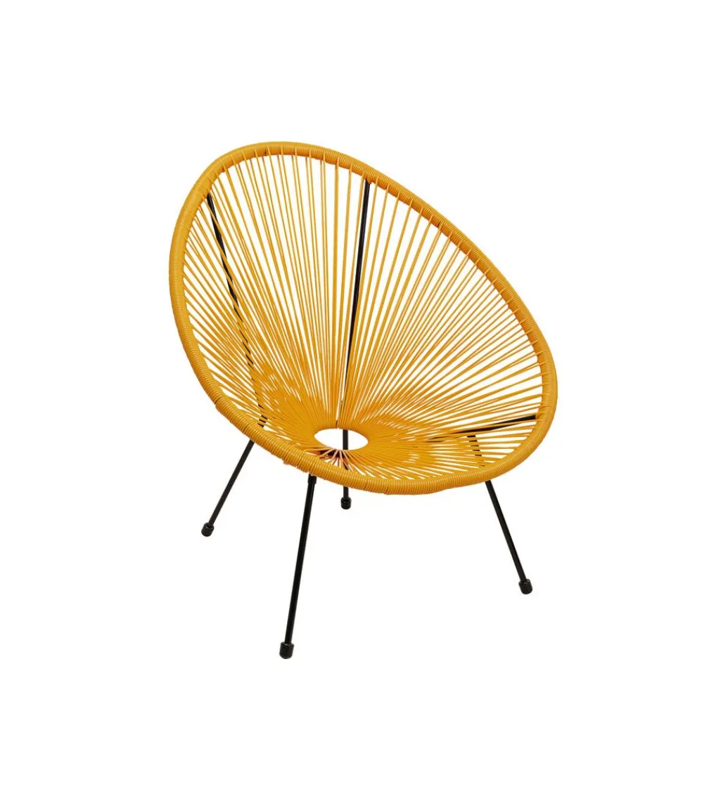 KARE Fotel ACAPULCO 85 cm pomarańczowy