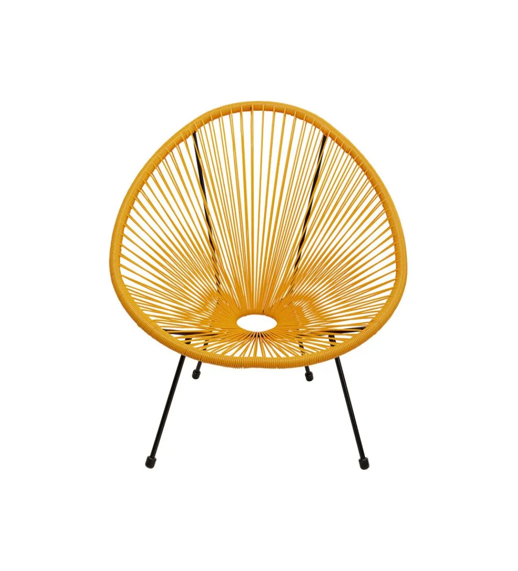 KARE Fotel ACAPULCO 85 cm pomarańczowy