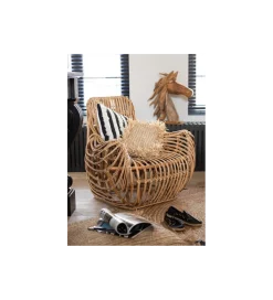 J-Line Fotel Ana Rattan Naturalny
