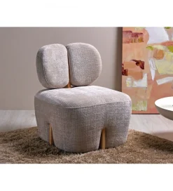 Imeri Fotel ARHOA 82 cm drewno brzozy beżowy