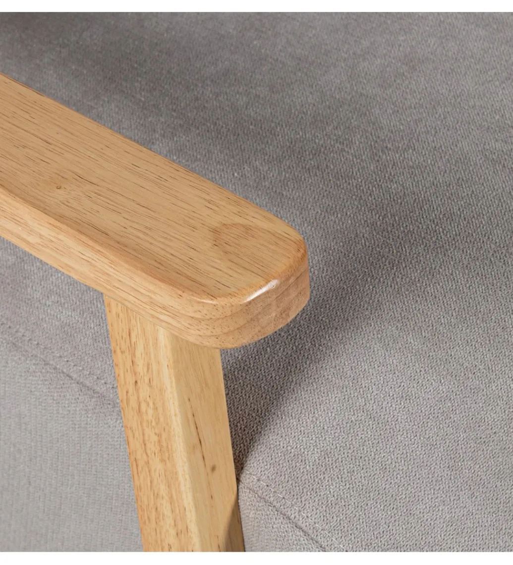 Exclusivas Fotel ARMESY 82 cm beżowy naturalny