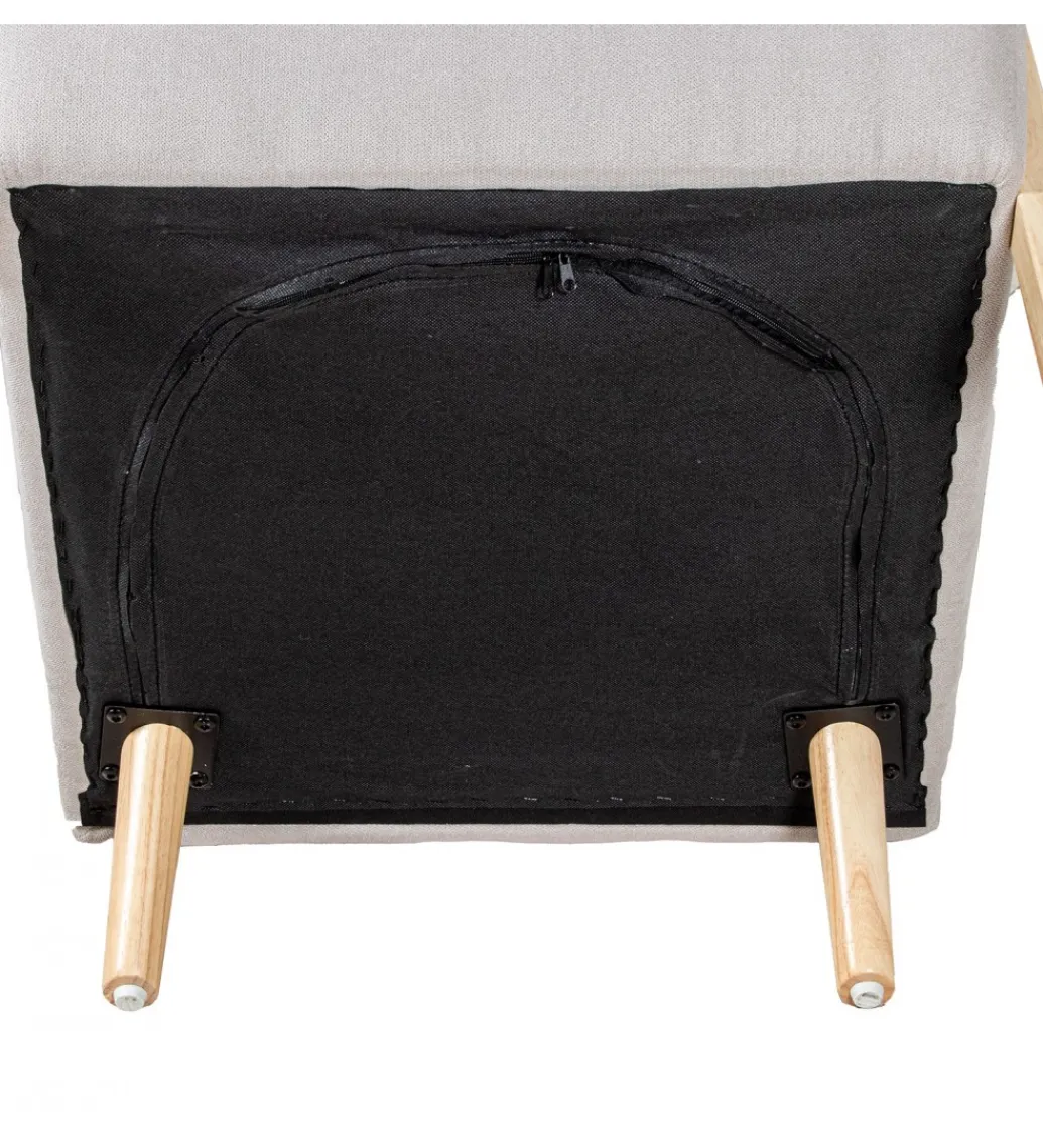 Exclusivas Fotel ARMESY 82 cm beżowy naturalny