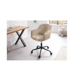 Invicta Interior Fotel biurowy Edmonton greige