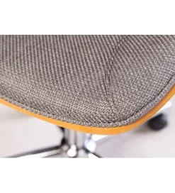 Invicta Interior - przedsprzedaż Fotel biurowy MANHATTAN od 44 do 54 cm szary drewno dębu