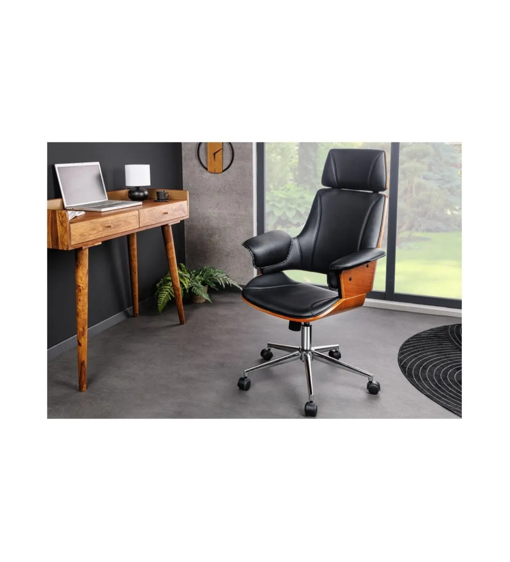 Invicta Interior Fotel biurowy SPLIT czarny