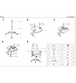 Halmar Fotel biurowy STILO 2 szary
