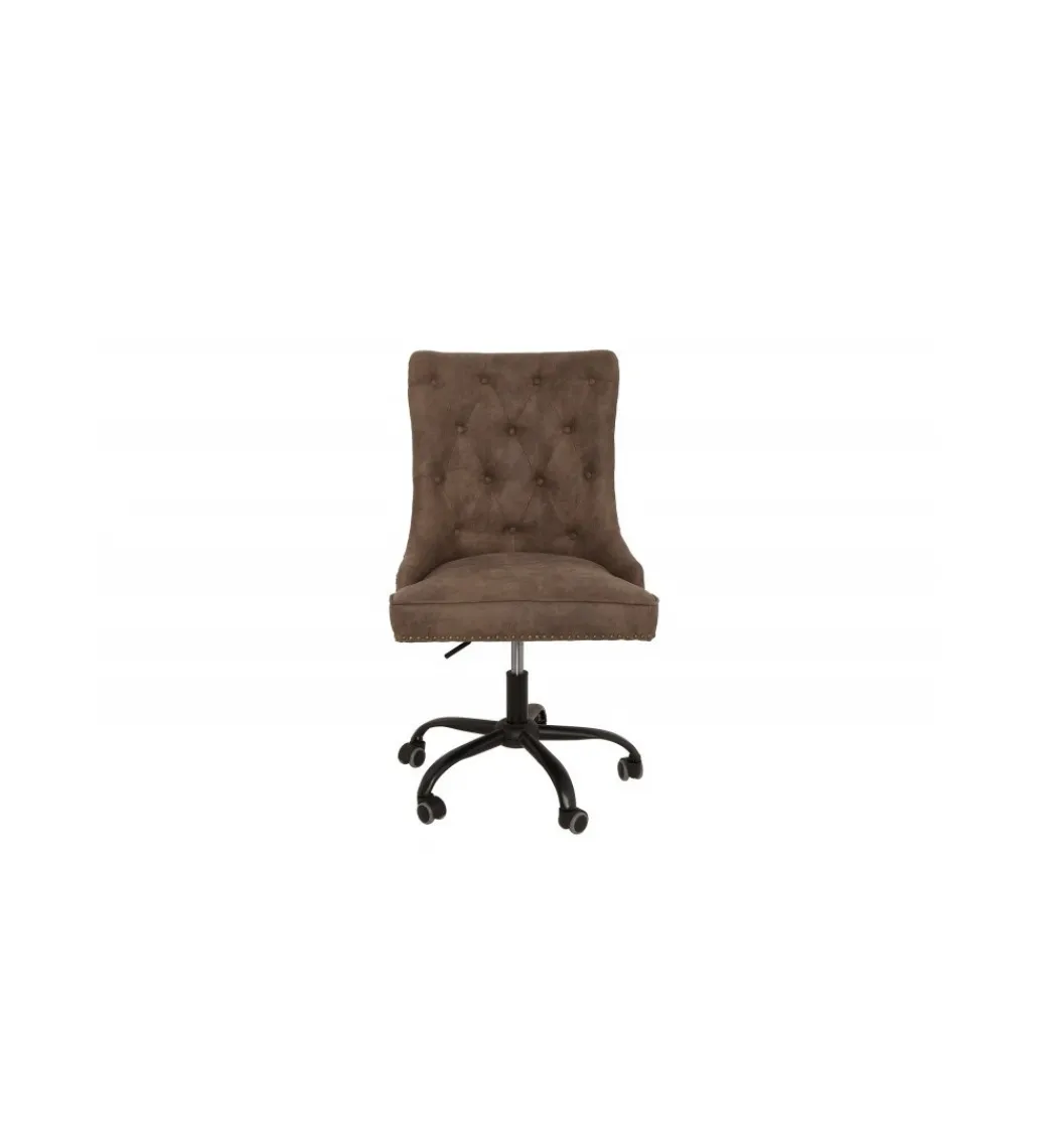 Invicta Interior Fotel biurowy Victorian brązowy