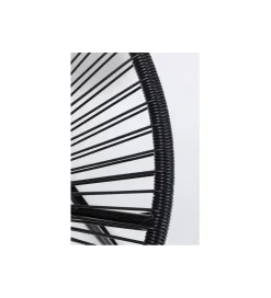 KARE Fotel bujany ACAPULCO mono czarny