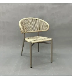 Zona-Design Fotel CAROI naturalno-szary