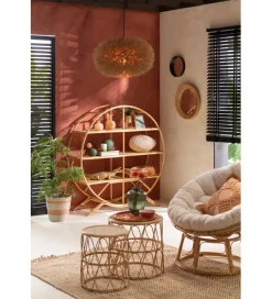 J-Line Fotel CELINE 115 cm rattanowy