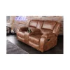 Invicta Interior Fotel dwuosobowy DALLAS Hollywood 188 cm antyczny brązowy