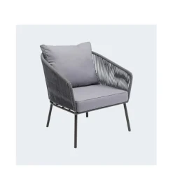 KARE Fotel ELBA 84 cm szary