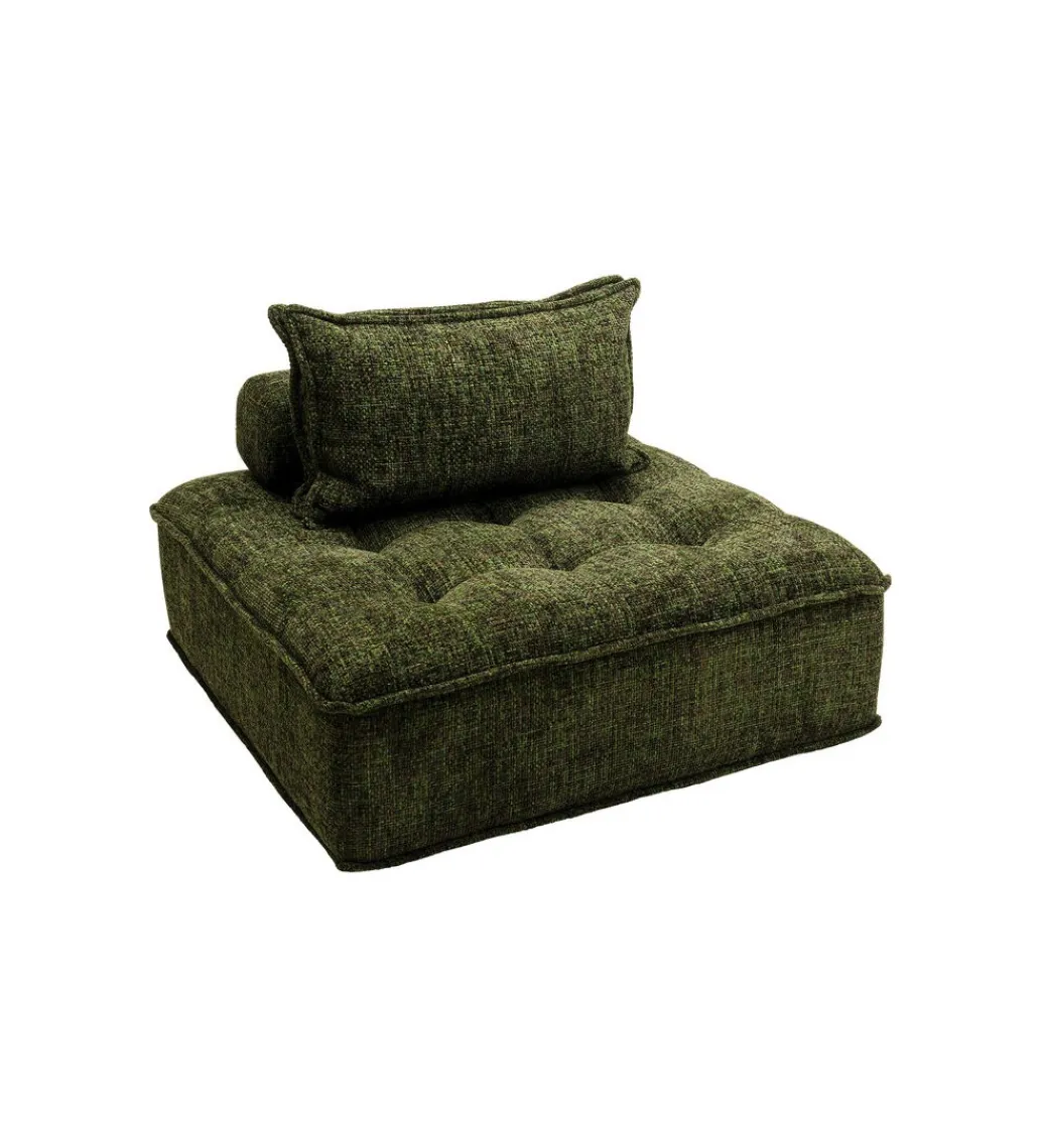 KARE Fotel ELEMENT PORTOFINO 106 cm ciemnozielony