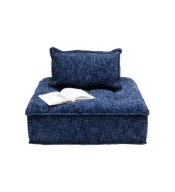 KARE Fotel ELEMENT PORTOFINO 106 cm niebieski