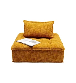 KARE Fotel ELEMENT PORTOFINO 106 cm pomarańczowy