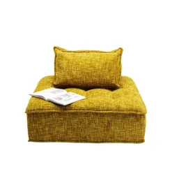 KARE Fotel ELEMENT PORTOFINO 106 cm żółty