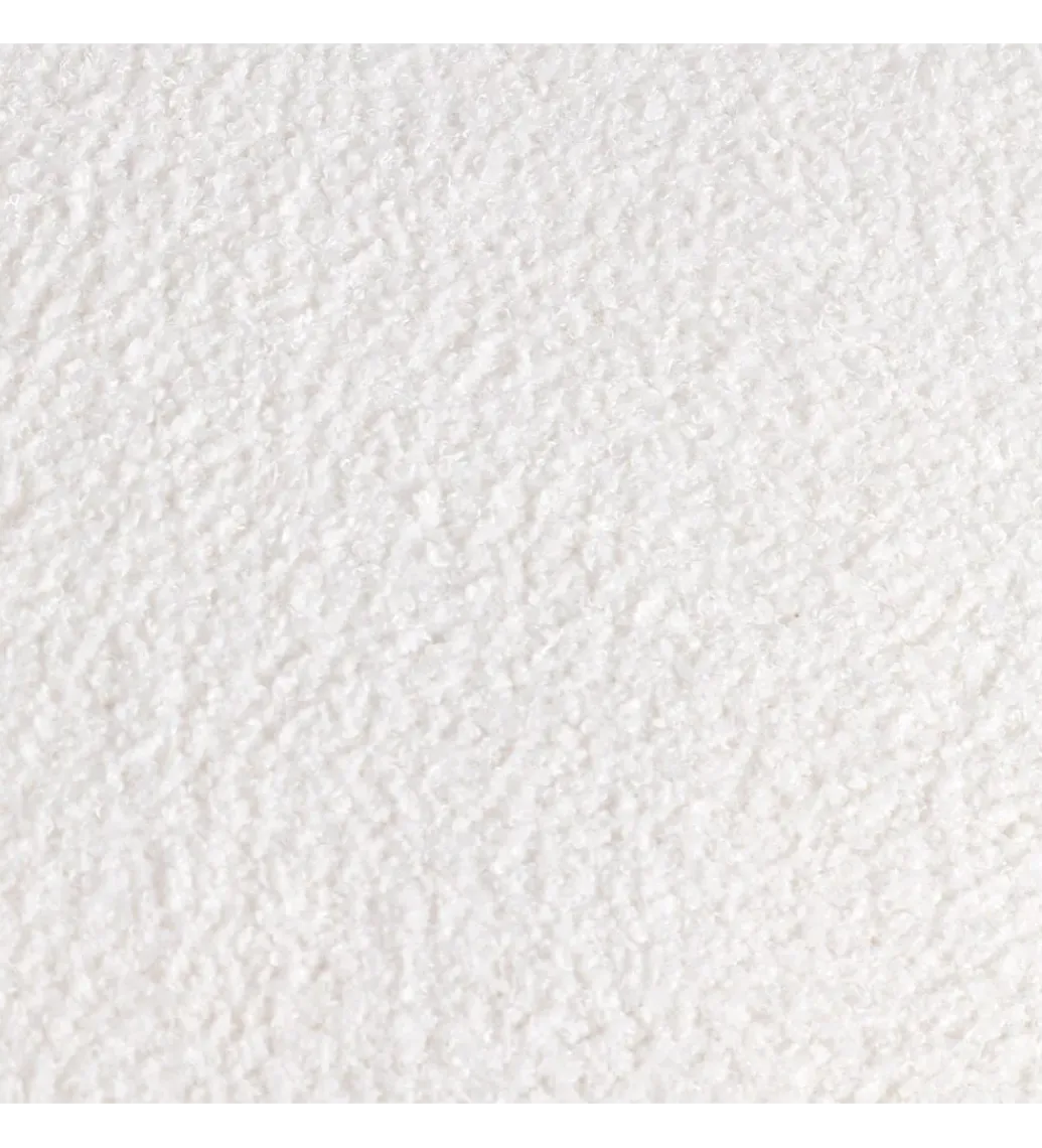Zona-Design Fotel ENKIR 73 cm biały tapicerowany boucle