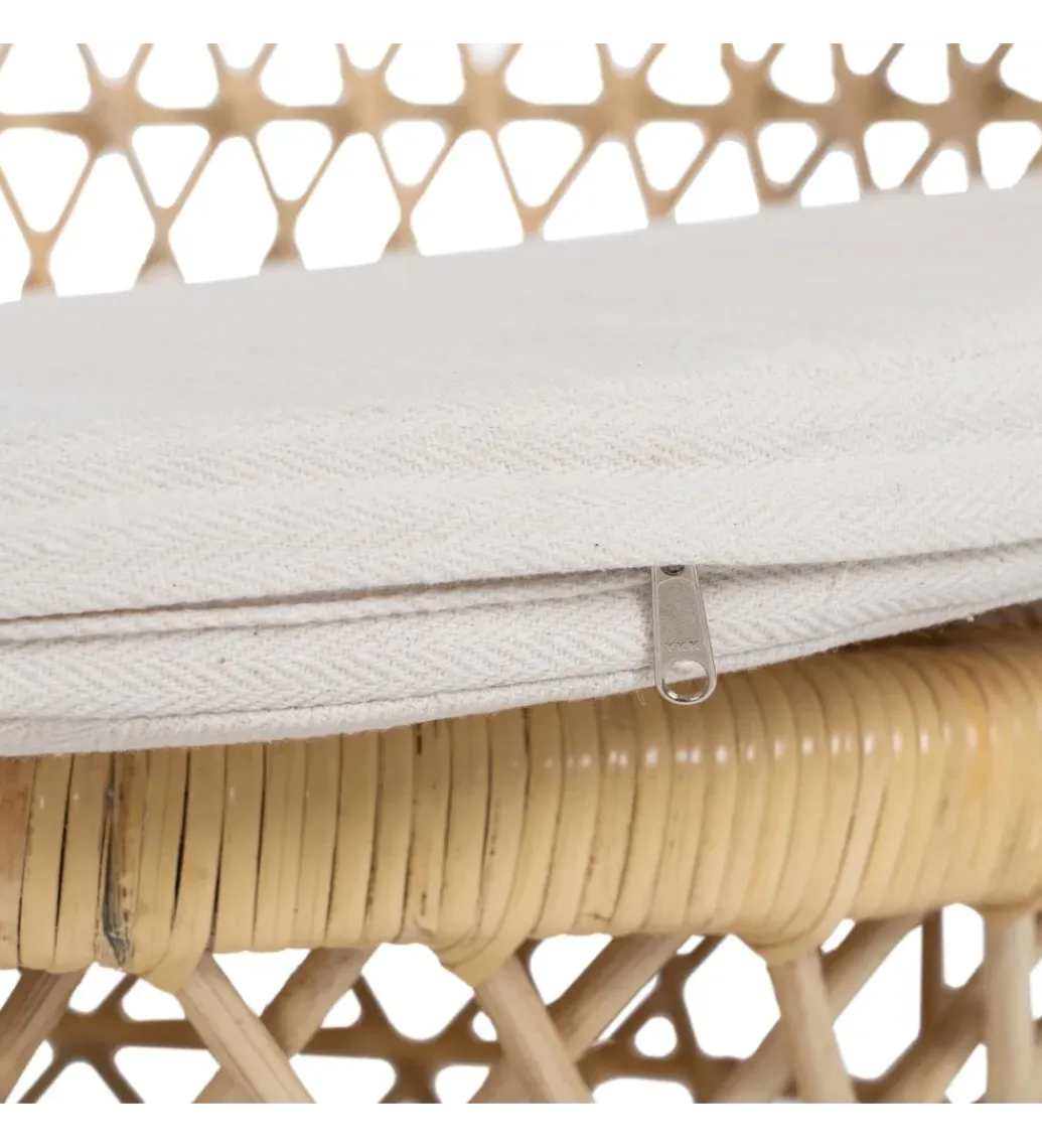 Zona-Design Fotel ENSO 84 cm ratan naturalny