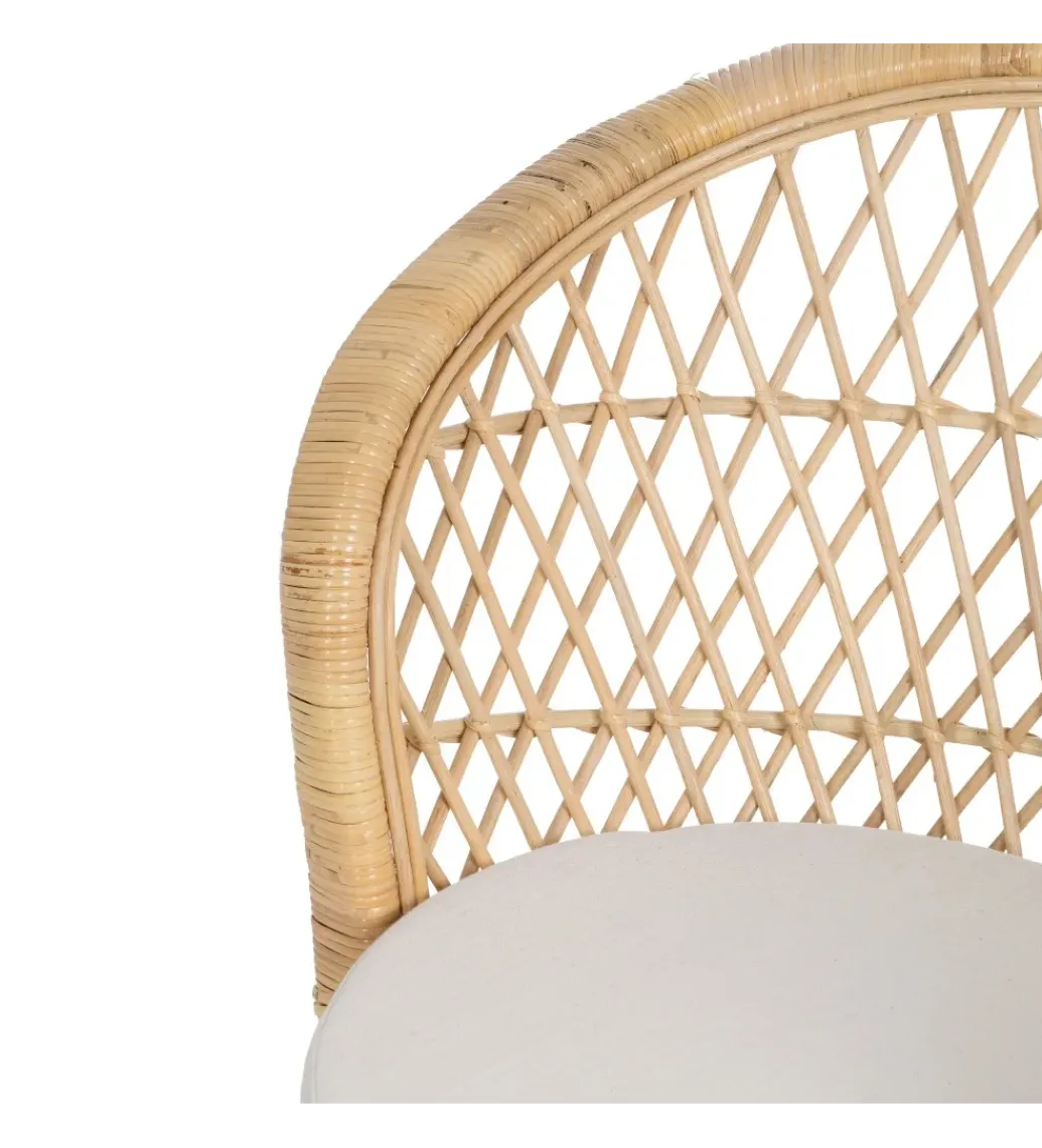 Zona-Design Fotel ENSO 84 cm ratan naturalny