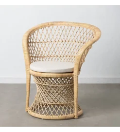 Zona-Design Fotel ENSO 84 cm ratan naturalny