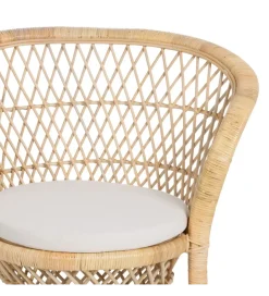 Zona-Design Fotel ENSO 84 cm ratan naturalny
