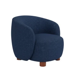 Zona-Design Fotel ESTAMPADO 62 cm granatowy