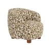 Zona-Design Fotel ESTAMPADO 62 cm kremowa ochra