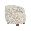 Zona-Design Fotel ESTAMPADO 62 cm kremowo beżowy