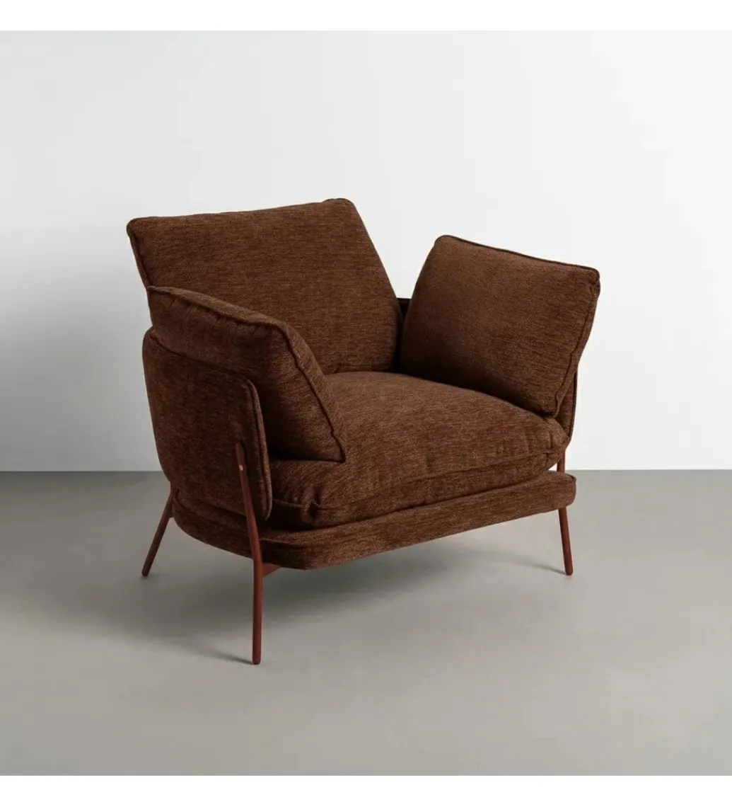 Zona-Design Fotel GAMASTO 79 cm brązowy