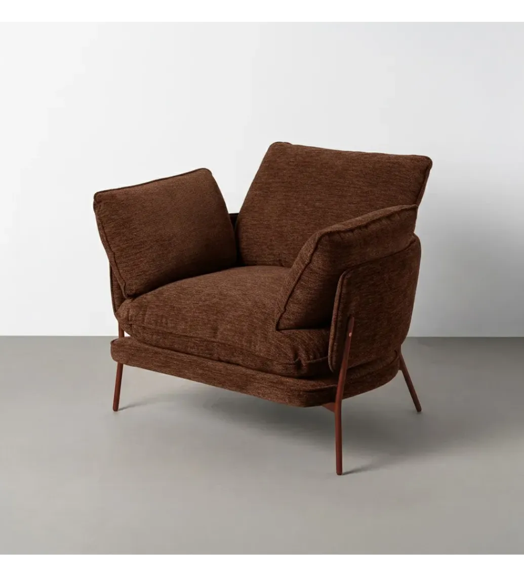 Zona-Design Fotel GAMASTO 79 cm brązowy