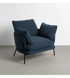 Zona-Design Fotel GAMASTO 79 cm niebieski