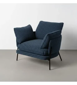Zona-Design Fotel GAMASTO 79 cm niebieski