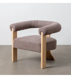 Zona-Design Fotel GROGO 72 cm szaroróżowy