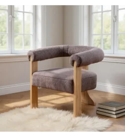 Zona-Design Fotel GROGO 72 cm szaroróżowy
