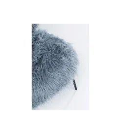 KARE Fotel Hairy niebieski