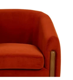 Zona-Design Fotel HERMANEZ 81 cm czerwony