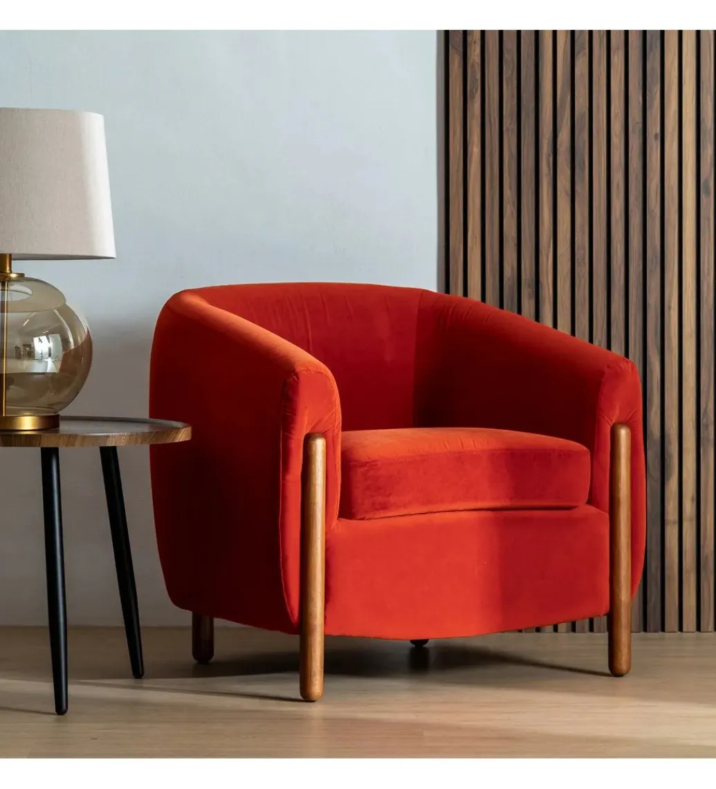 Zona-Design Fotel HERMANEZ 81 cm czerwony