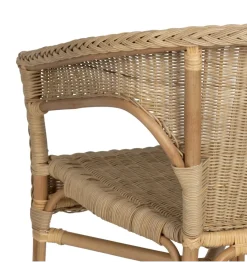 Zona-Design Fotel KERRI ratan piaskowy brąz
