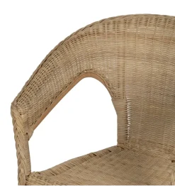 Zona-Design Fotel KERRI ratan piaskowy brąz
