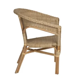 Zona-Design Fotel KERRI ratan piaskowy brąz